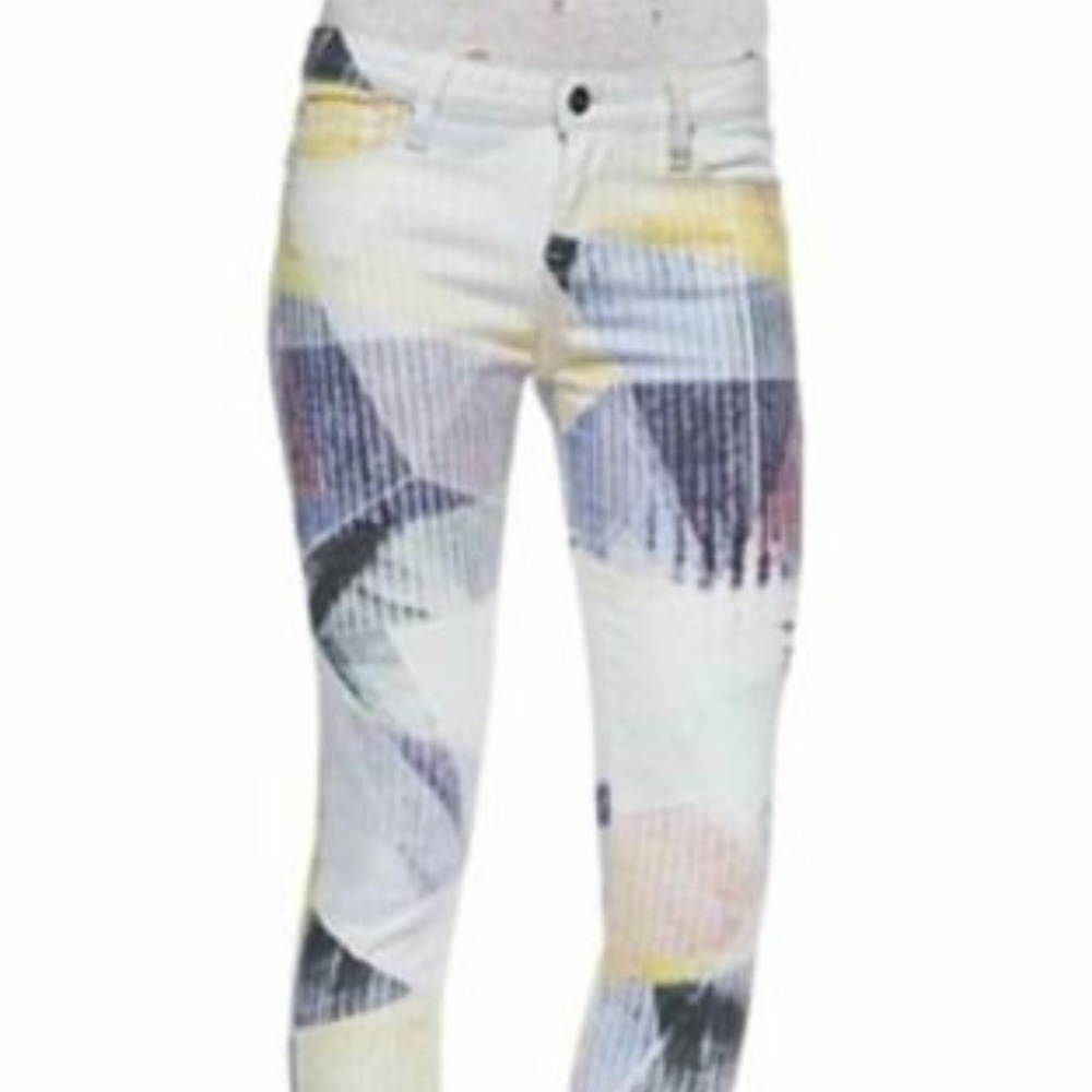 IRO JEANS Amaya PRISM  Print SLIM Skinny GEOMETRIC